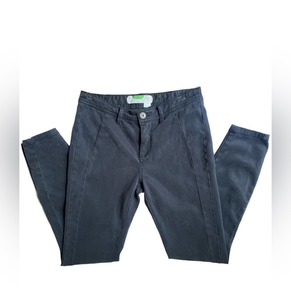 Anthropologie Ribbed Buttoned Ankle Utility Pants Women’s Size 26 - Picture 3 of 11